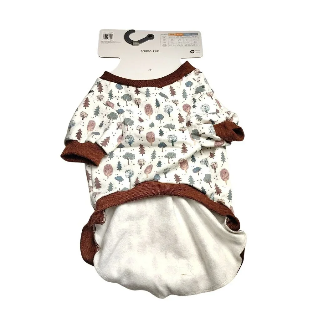 Koolaburra By UGG Dog XL Ginger Brown Print Pet Pajama Shirt
